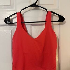 Lululemon Lip Gloss Pink Align Tank Size 6